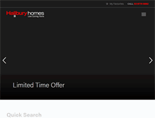 Tablet Screenshot of hallburyhomes.com.au